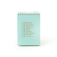 Carnet de notes A3 à spirale, couverture en papier avec impression personnalisée et dorure à chaud, planificateur d'objectifs, journal de motivation, cadeau