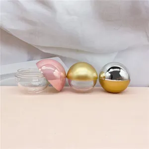 5g 10g transparente mini plástico creme facial frasco com forma de bola