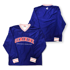 Camisas con capucha de manga larga bordadas personalizadas cortavientos de bloque de color de nailon retro para hombre al por mayor - Product Image 1