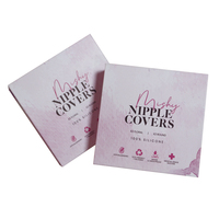 Boîte rigide à fermeture magnétique avec logo personnalisé en gros, boîte d'emballage cadeau personnalisée imprimée pour les couvre-tétons en silicone pour femmes