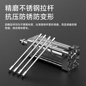 Cylindres pneumatiques SC à haute poussée, en acier inoxydable 304, structure de cylindre à piston, noyau de moteur pour ferme, 32*40*63*80*100*125 - Product Image 6