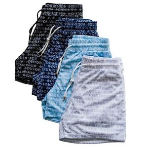 Shorts de sport décontractés pour hommes en polyester ultra doux à maille perforée, sublimés sur mesure, entrejambe de 4 pouces, avec cordons de serrage et poches - Product Image 2