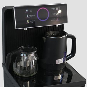 Water Dispenser Tea Bar Machine Refrigeration Unit Dual Temperature Display Black 220V EU <b>UK</b> <b>Plug</b> Freestanding - Product Image 4