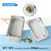 Boîtier de jonction en plastique PC ABS Aolaisite à surface grainée, étanche IP68, ignifuge, pour extérieur, usine OEM
