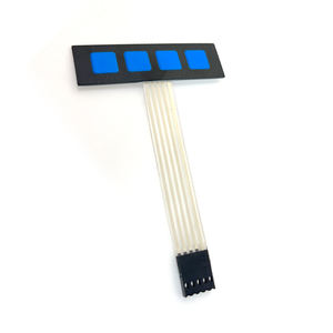 Teclado de Membrana de Matriz 1x4 OKY0272-1, Teclado de 4 Teclas, 1*4 Teclas - Product Image 2