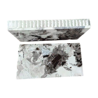Panneau décoratif en pierre de quartz marbré, plaque de roche, panneau en nid d'abeille en fibre de verre PP, 1000x1000mm, épaisseur 10mm