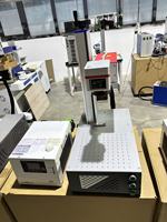 Machine de gravure et de découpe au laser à fibre CNC pour métal, plastique, bois, verre, caoutchouc, MDF-10W refroidie par air