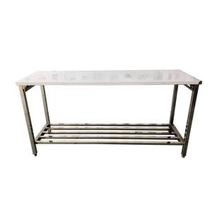 VICTORY KITCHEN Model VCT 304 Stainless <b>Steel</b> Folding <b>Workbench</b> 200KG Capacity Commercial Kitchen Hotel Restaurant Backsplash - Product Image 1