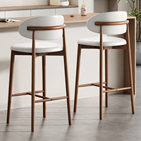 Barhocker Metall Tresen Nordisch Drehbar Modern Zuhause Möbel Set Hoch Holz Samt Küche Leder Gold Luxus Barhocker