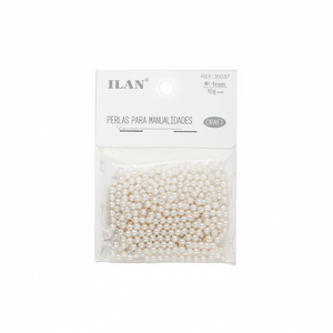 Perle Artigianali Ilan 4mm Beige 10g Per Lavori Manuali - Product Image 1
