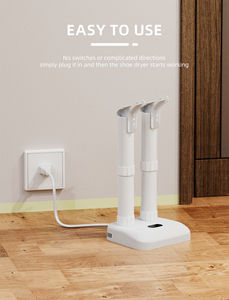 Sèche-chaussures portable JNUO à séchage rapide avec minuterie, certifié CE, 110-240V, ventilateur chauffant en plastique 36W, usage domestique - Product Image 6