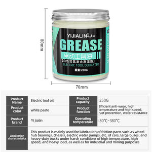 Grasso industriale multiuso resistente alle alte temperature per utensili elettrici riduzione del rumore Anti-ruggine olio Base NLGI 2 viscosità - Product Image 5