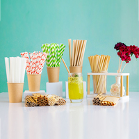 Boba personnalisé biodégradable jetable 6mm 12mm pur bois pâte à papier pailles pour fêtes usage domestique boisson paille pour bars restaurants