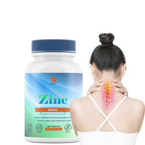 La tableta de <span class=keywords><strong>zinc</strong></span> de 50mg de suplemento <span class=keywords><strong>alimenticio</strong></span> OEM admite la función enzimática, el sistema inmunológico y endocrino admite 100 tabletas de gluconato de <span class=keywords><strong>zinc</strong></span> - Product Image 1