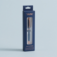 Emballage de cadeau cosmétique de luxe avec logo personnalisé boîte d'extrémité pour rasoir boîte de soins de la peau avec trou de suspension