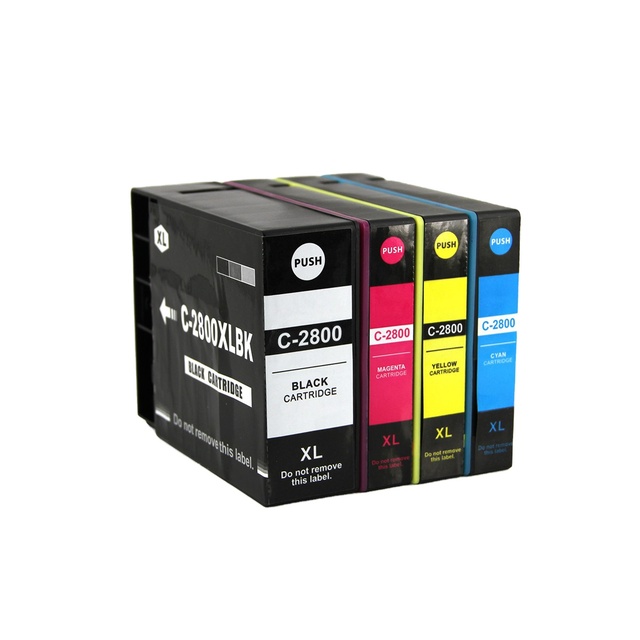 WEL-TRY Premium Color Compatible BK Ink Cartridge for Canon MAXIFY MB5480 Printer PGI-2800 XL PGI-2800 XL PGI2800 for HPPrinter
