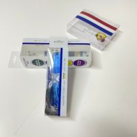 Boîte d'emballage en plastique PVC transparent personnalisée, type clamshell, double blister, pour chaussettes