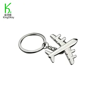 Wholesale airplane boeing flight keyfob stainless steel airline aircraft rocket military keychain