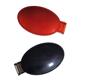 UV Coated Oval <b>Compact</b> <b>Mirror</b> With Promotional Design For Merchandising And Corporate Gift Solutions - Product Image 3