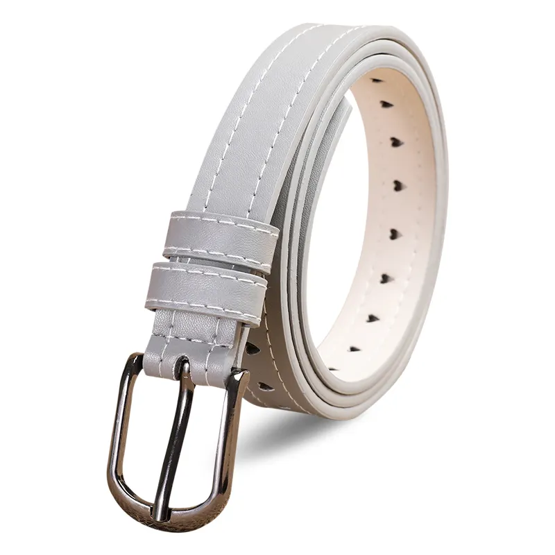 Wholesale Popular Elegant Ladies Leather Belt Pu Leather Belt Pin Buckle Leather Belt for Women