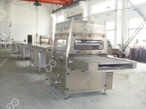 Hạt ca cao ngày lớp phủ máy trái cây khô hạnh nhân sô cô la enrobing và lớp phủ máy để làm sô cô la và đóng gói - Product Image 5