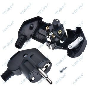 Fiche Mâle Raccordable UE 16A 4.8mm pour Prises Électriques Câbles Adaptateur Rallonge Connecteur Courant Alternatif - Product Image 6