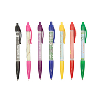 Stylo de bannière de calendrier publicitaire en plastique écologique rétractable pas cher