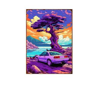 Decoración de Pared de Hierro Retro 3D Personalizada, Letreros de Metal Antiguos de Autos, Suministros de Decoración Vintage para Garaje - Product Image 4