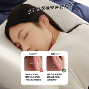 ต่างหูเงินแท้ S999 รูปดาวสำหรับผู้หญิง สไตล์มินิมอล ใส่ได้ทุกวัน - Product Image 1