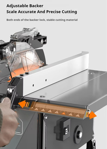 Scie à table électrique multifonctionnelle sans poussière, style vertical, avec moteur, pour la découpe de planches en usine de fabrication de bois - Product Image 3