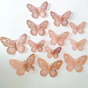 Mới bó hoa bướm trang trí Cửa hàng Hoa cung cấp bên PVC bướm ba chiều