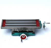 Table transversale de fraisage en métal avec base pivotante, table transversale pour machine de fraisage, table de travail pour machine de fraisage et de perçage