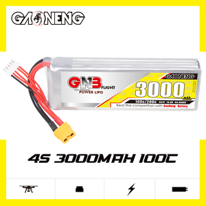 Gaoneng แบตเตอรี่ RC Lipo XT60 100C gnb 3000mAh 4S 14.8V สำหรับรถยนต์เรือโดรน RC งานอดิเรก - Product Image 2