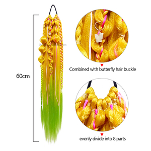 ขายส่ง 24 นิ้วน้ําร้อนสีแฮนด์เมด Twist Yaki สังเคราะห์ยืดผมถัก<span class=keywords><strong>ริบบิ้น</strong></span>เครื่องประดับ - Product Image 2