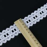 Dentelle à oeillet en Polyester de qualité supérieure, Soluble dans l'eau, accessoires de broderie, chimique dentelle, pour vêtement de couture