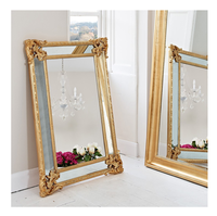 Miroir décoratif mural personnalisé pour la maison, style Louis XV, cadre vintage français, miroir décoratif pour les coins de la maison, décoration de salon