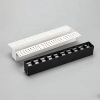 Projecteur LED Commercial en Aluminium à Grille Linéaire Anti-Éblouissement, Projecteur Mural 3W/10W/12W/15W pour Bureau, IRC 98, 50 000 Heures