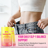 Lenm Cutting Mix Drink Instant Powder 30 Sticks Berberine Craving Control Metabolism Energy Gut Digestive Health Supplement
