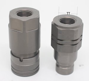 Acopladores Hidráulicos de Desconexión Rápida 1/4G FFH 50MPA de Cara Plana para Minicargadoras, Soldadura por Termofusión ISO 16028 - Product Image 5