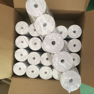 กระดาษม้วนความร้อนสำหรับเครื่องคิดเงิน ขนาด 57x50 มม. ปลอดสารพิษ ผลิตจากเยื่อไม้บริสุทธิ์ 100% ได้รับการรับรองมาตรฐาน ISO 9001 ขายส่งจากโรงงาน - Product Image 4