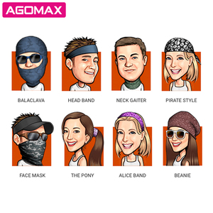 Logo personnalisé microfibre sans couture extérieur hiver cache-cou couvre-chef Bandana-multifonctionnel résistant au vent et respirant - Product Image 5