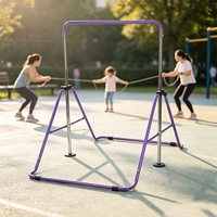 Barre de traction multifonctionnelle pliable en acier inoxydable pour enfants, à poser au sol, pour usage domestique et transfrontalier
