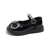 Chaussures décontractées pour enfants de haute qualité, directement de l'usine, avec sangle perlée et nœud, pour l'école et les loisirs quotidiens.