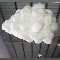 Lampe suspendue DAQIU Nordic Modern Clouds, design créatif, en coton et soie, pour chambre à coucher, idéale pour l'intérieur.