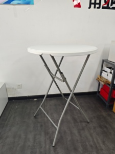 IYANEN, muebles modernos para exteriores, mesas de <span class=keywords><strong>Bar</strong></span> altas con posiciones de acero, mesas de Picnic de comedor plegables de plástico HDPE para <span class=keywords><strong>alquiler</strong></span> - Product Image 3
