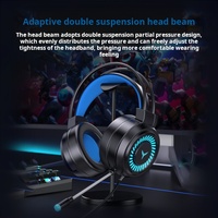 Harga pabrik G58 Pro 7.1 Headset Gaming berkabel cangkir telinga kulit On-Ear & Over-Ear dengan casing logam untuk komputer
