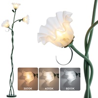 Eisenstil Stehlampe LED-Licht E27 Modern Retro Französisch Ländlich Wohnzimmer Schlafzimmer Ambiente Beliebte DIY Blumenlampe