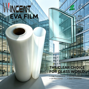 Película Intermedia Extruida de EVA Arquitectónica Transparente Blanca WINCENT, Bajo Punto de Fusión, <span class=keywords><strong>Fácil</strong></span> Laminación al Vacío, Vidrio Laminado de Seguridad - Product Image 1