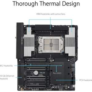 Carte mère de station de travail ASUS Pro WS TRX50 SAGE WIFI CEB, chipset AMD TRX50, mémoire DDR5, socket TR4, ordinateur de bureau - Product Image 6