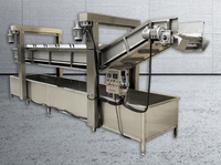 Best Verkopende Automatische Industriële Voedselverwerkende Lijn Nieuwe Friteuse Voor Aardappel Bananenchips Bevroren Frietjes Groenten Fruit